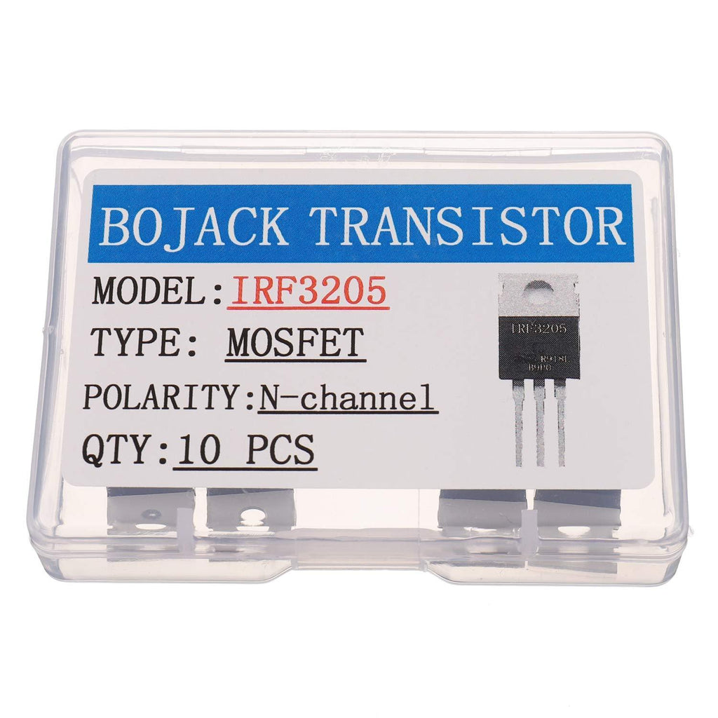 BOJACK IRF3205 MOSFET Transistors 110A 55V N-Channel Power MOSFET TO-220AB (Pack of 10 Pcs) - LeoForward Australia