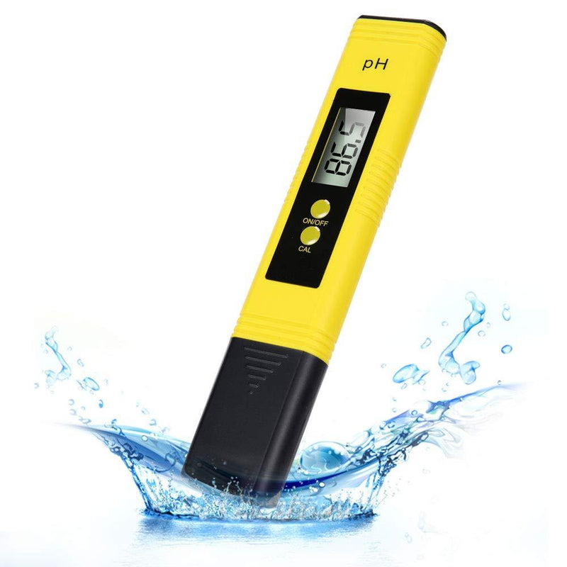 PH Meter Digital Water Tester, 0.01High Accuracy Water Quality Tester Pen with 0-14 PH Measurement Range for Drinking Water (Yellow) - LeoForward Australia
