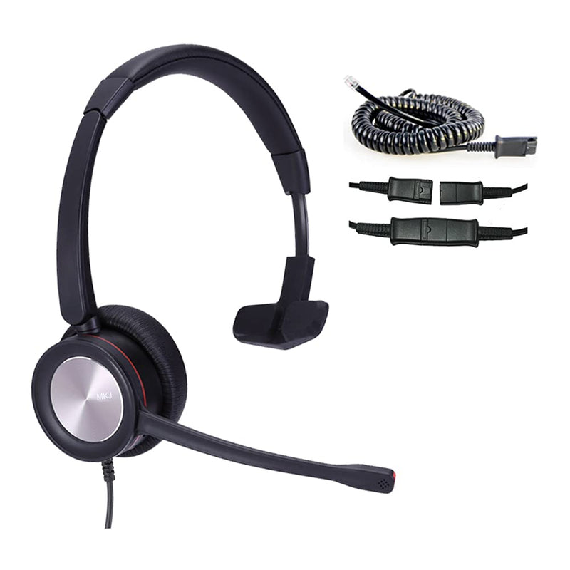  [AUSTRALIA] - MKJ Telehone Headset for Cisco Phones Wired Call Center Office Headset with Microphone Noise Cancelling Corded Landline Headphone with RJ9 Jack for Cisco CP-7821 7841 7942G 7945G 7965G 8841 8865 9975