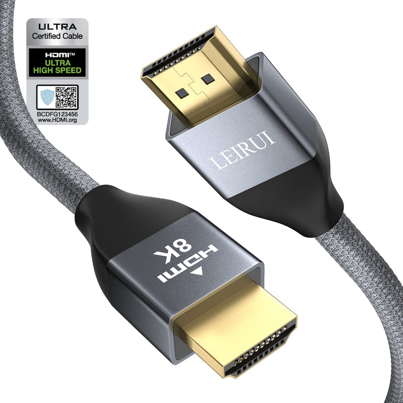 Certified HDMI 2.1 Cable 9.9 Feet, 48Gbps High Speed Ultra HD 8K HDMI Cable, Support 8K@60Hz 4K@120Hz, Dynamic HDR, Dolby Vision, 3D, eARC Compatible with Apple TV, LG TV, Xbox, PS4, PS5, Fire TV - LeoForward Australia