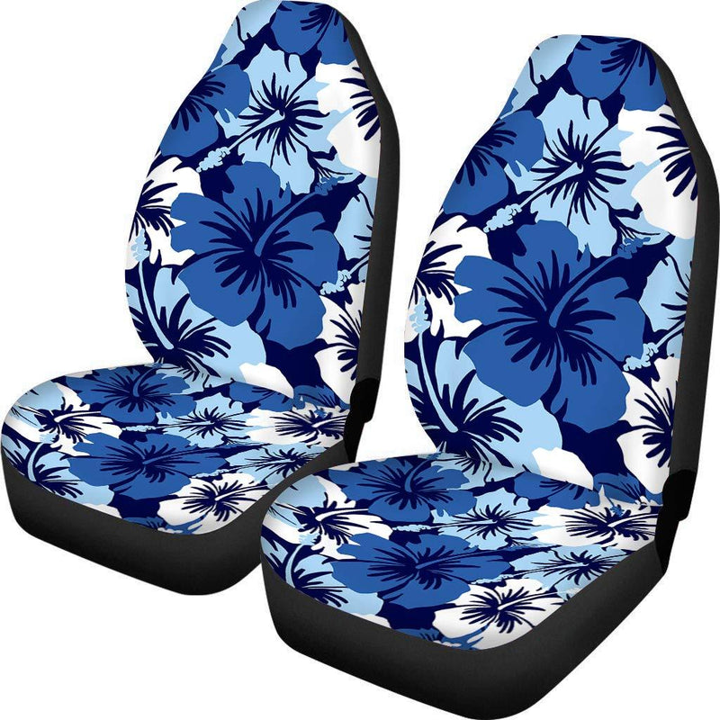  [AUSTRALIA] - Stylish Flower Hibiscus Printed Seat Covers, Anti-Slip Cloth Fabric Car Seat Protectors Universal Fits Cars SUV Trunks Front Seat hibiscus 11