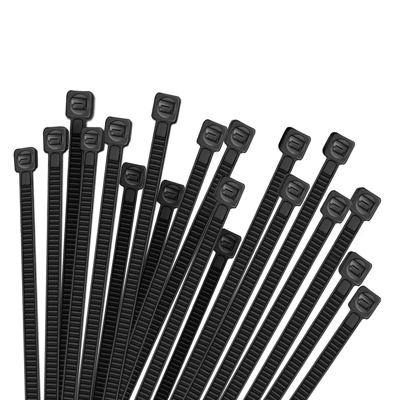  [AUSTRALIA] - HMROPE 100pcs Cable Zip Ties Heavy Duty 12 Inch, Premium Plastic Wire Ties with 50 Pounds Tensile Strength, Self-Locking Black Nylon Zip Ties for Indoor and Outdoor