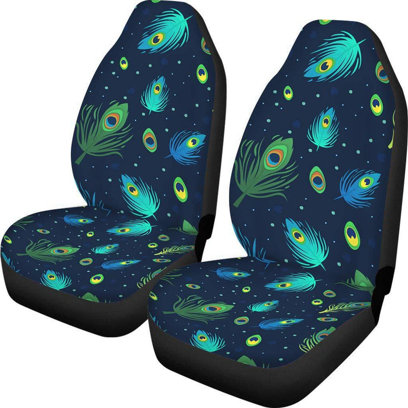  [AUSTRALIA] - Peacock Interior Car Seat Covers Floral Print Travel Car Front Seat Protector Customerized Prints