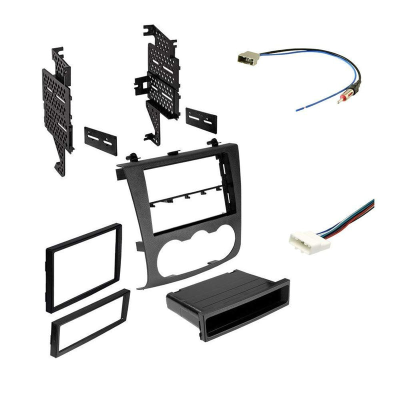  [AUSTRALIA] - American International Single or Double DIN Radio Dash Kit for Nissan Altima Sedan or Coupe (2007-2012) with All-in-One Antenna Adapter and Wiring Harness (NDK727CP)