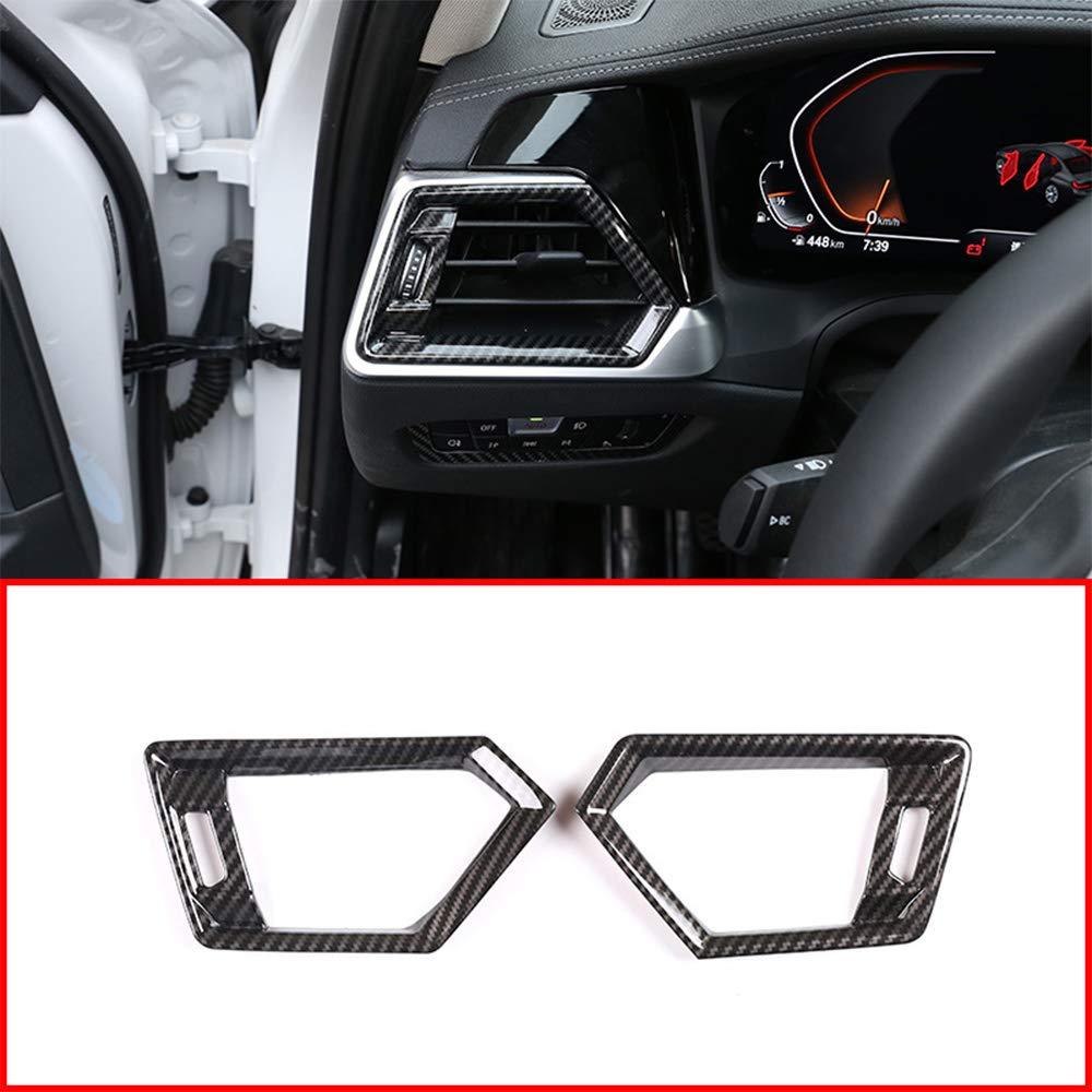 YUECHI for BMW 3 Series G20 2020 Car Center Side Air Condition Outlet Vent Frame Trim Accessories,Carbon Fiber,ABS Material,2pcs - LeoForward Australia