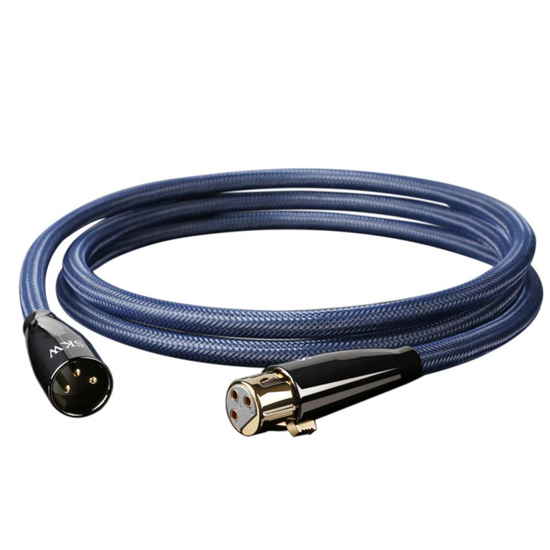  [AUSTRALIA] - SKW Single OFC Balanced XLR Male to XLR Female 3 PIN Microphone Cable (6.5ft, 2M) 2 Meter