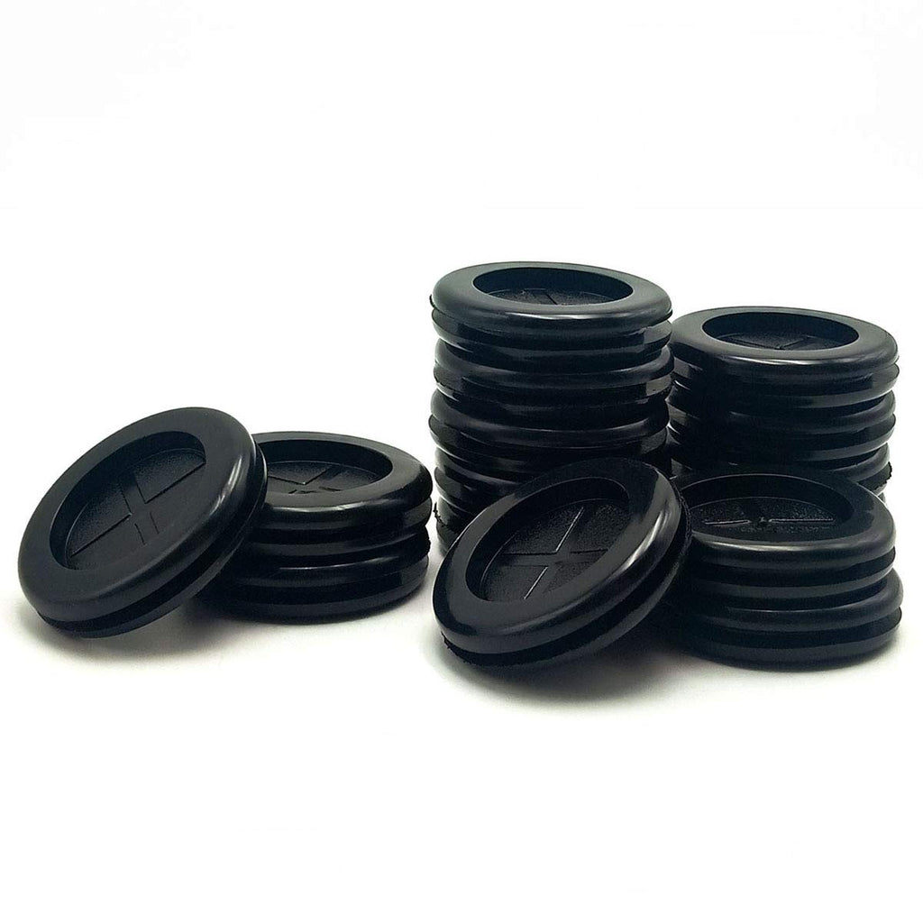  [AUSTRALIA] - Rubber Grommet, 1" Inside Diameter 1-1/4"Drill Hole, Rubber Hole Plug,Synthetic Rubber Grommets Wire Protection,Firewall Plug Grommet,Double-Sided Round, 15PCS 1" ID1-1/4"Drill Hole