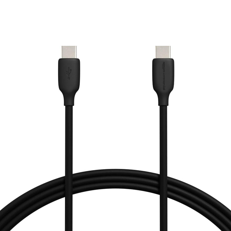 Amazon Basics Fast Charging 60W USB-C2.0 to USB-C Cable (USB-IF Certified) - 3-Foot, Black 1 Pack 3 Feet - LeoForward Australia