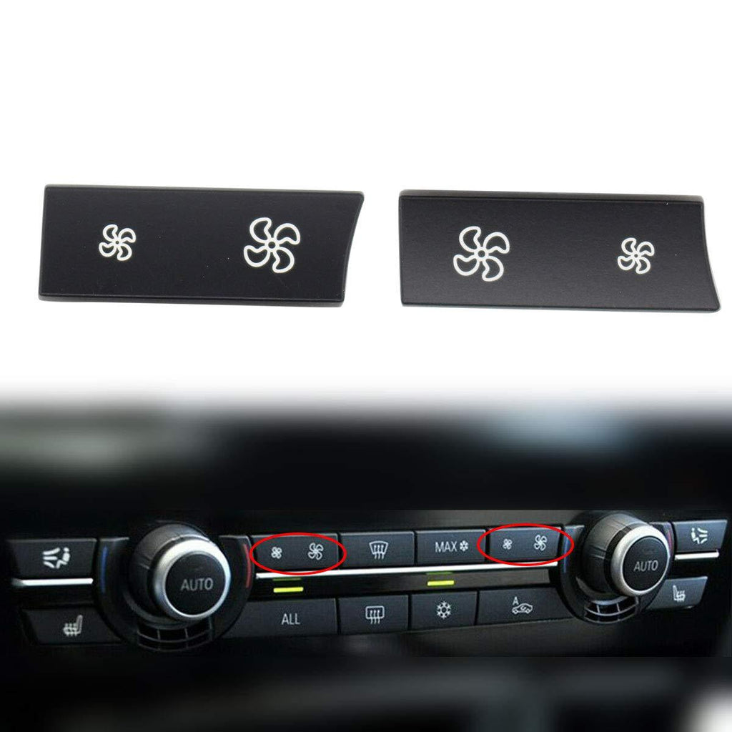XtremeAmazing Car Heater Control Climate A/C Protective Cap Wind Air Conditioning Fan Switch Button Cover Left and Right Set of 2 - LeoForward Australia