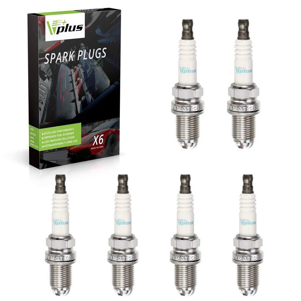 Vplus 6 Pcs Platinum Spark Plug for BMW,Replaces 3199 BKR6EQUP Spark Plugs - LeoForward Australia