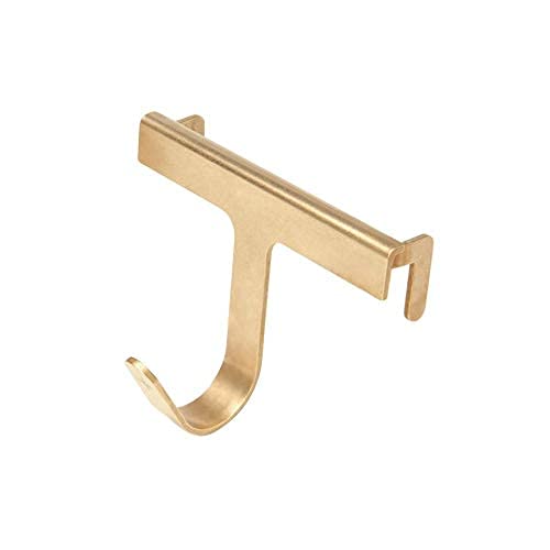 russell+hazel Acrylic Wall Hook, Gold-Toned Brass, 8-13/16” x 2-5/16” x 2-13/16” - LeoForward Australia