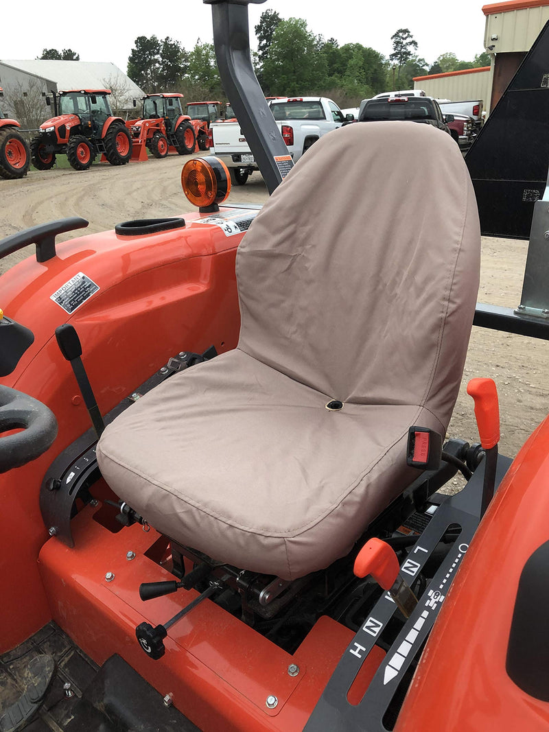  [AUSTRALIA] - Durafit Seat Covers, KU20 C3 Kubota Tan Waterproof Seat Covers for Tractor MX4800,MX5000,MX5200,MX 5800, M5660 SUH/SUHD, Z221R Mower Zero Turn Mower.