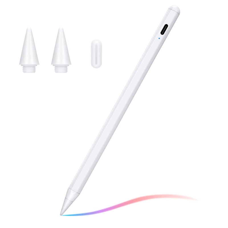 Stylus Pen Compatible with (2018-2020) Apple iPad, iPad Pencil with No Lag, High Precision, Tilt, Palm Rejection, for iPad 6th, iPad Mini 5th, iPad Air 3rd Gen, iPad Pro (11/12.9") White - LeoForward Australia
