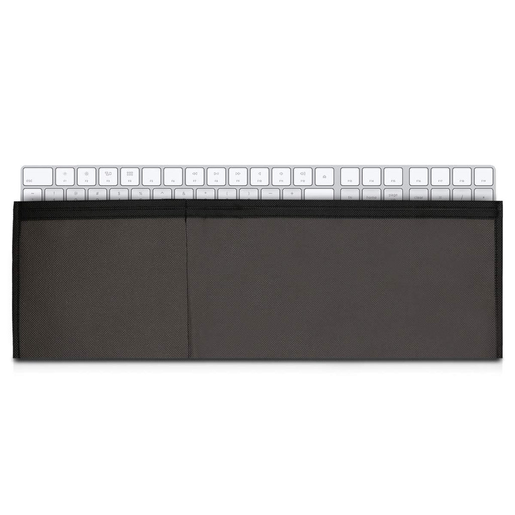 kwmobile Cover Compatible with Apple Magic Keyboard with Numeric Keypad - 3-in-1 Cover for Keyboard, Track Pad, Mouse - Dark Grey - LeoForward Australia