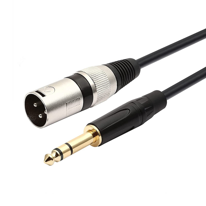  [AUSTRALIA] - Oluote 6.35mm (1/4 Inch) to XLR Male Balanced Signal Interconnect Cable, TRS Male to XLR Cable (1.5M/4.9FT) 1.5M/4.9FT