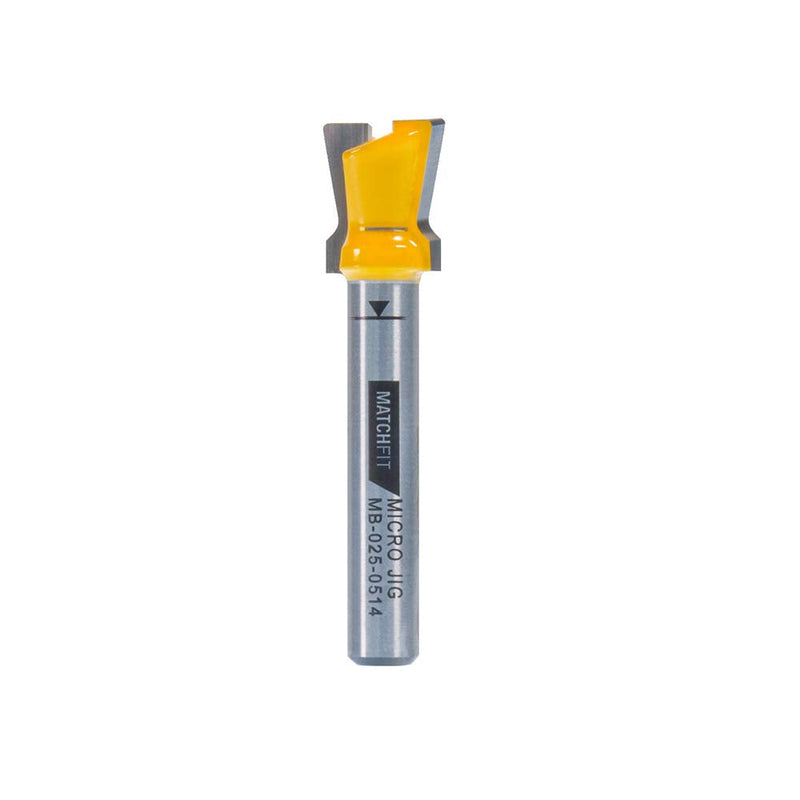  [AUSTRALIA] - MICROJIG Matchfit MB-025-0514 Dovetail 1/4" Shank 14° X 1/2" Router Bit,