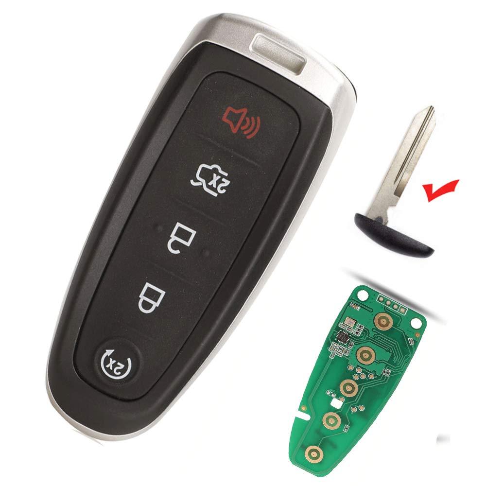 315MHz 5 Buttons Remote Car Key Fob with Chip M3N5WY8609 for Ford Edge Smart Prox 2011 2012 2013 2014 2015 Have Battery Have Logo - LeoForward Australia