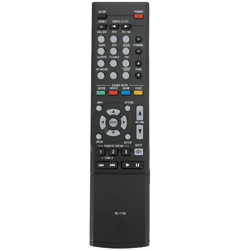 RC-1168 Replace Remote Control Compatible with Denon AV Receiver RC-1181 RC-1196 AVR-E300 AVR-E300P AVR-1612 AVR-1613 AVR-1713 AVR-E400 AVR-S710W AVR-X1100W AVR-S500BT - LeoForward Australia