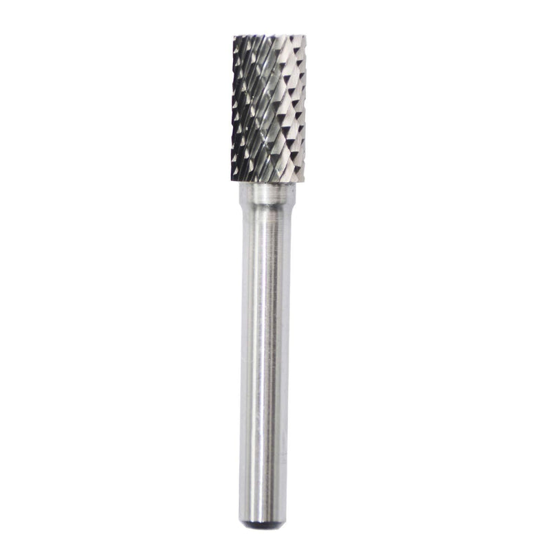 SB-3 Tungsten Carbide Burr Rotary File Cylinder Shape Double Cut with 1/4''Shank for Die Grinder Drill Bit - LeoForward Australia