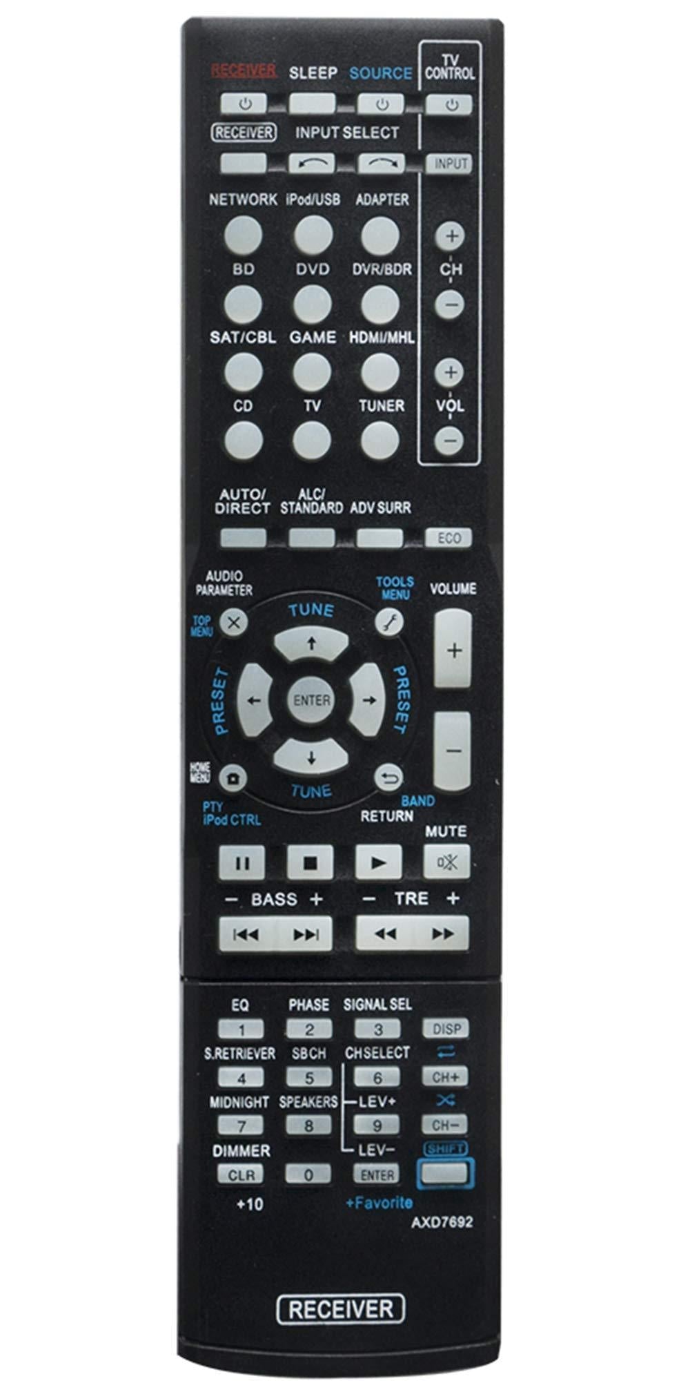 AULCMEET AXD7692 Replace Remote Control Compatible with Pioneer AV Receiver VSX-43 VSX-1023-K VSX-823-K VSX-828-K VSX-828-S VSX-528-K VSX-528-S - LeoForward Australia