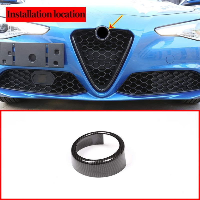 Frosted Red ABS Plastic Front Grill Decoration Frame Trim for Alfa Romeo Stelvio 2017 2018 2019 Parts (NOT Applicable for Giulia, Quadrifoglio) (Style A) Style A - LeoForward Australia