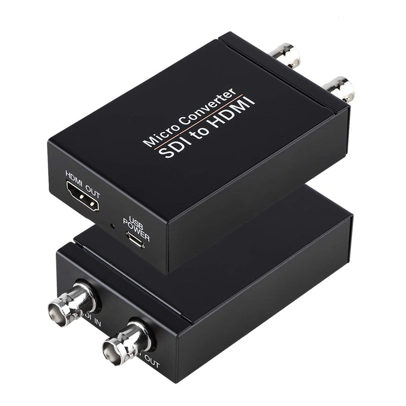  [AUSTRALIA] - SDI to HDMI Converter, 3G-SDI/HD-SDI/SD-SDI to HDMI Adapter, Auto Format Detection SDI to HDMI Video Converter Stereo Audio De-embedder