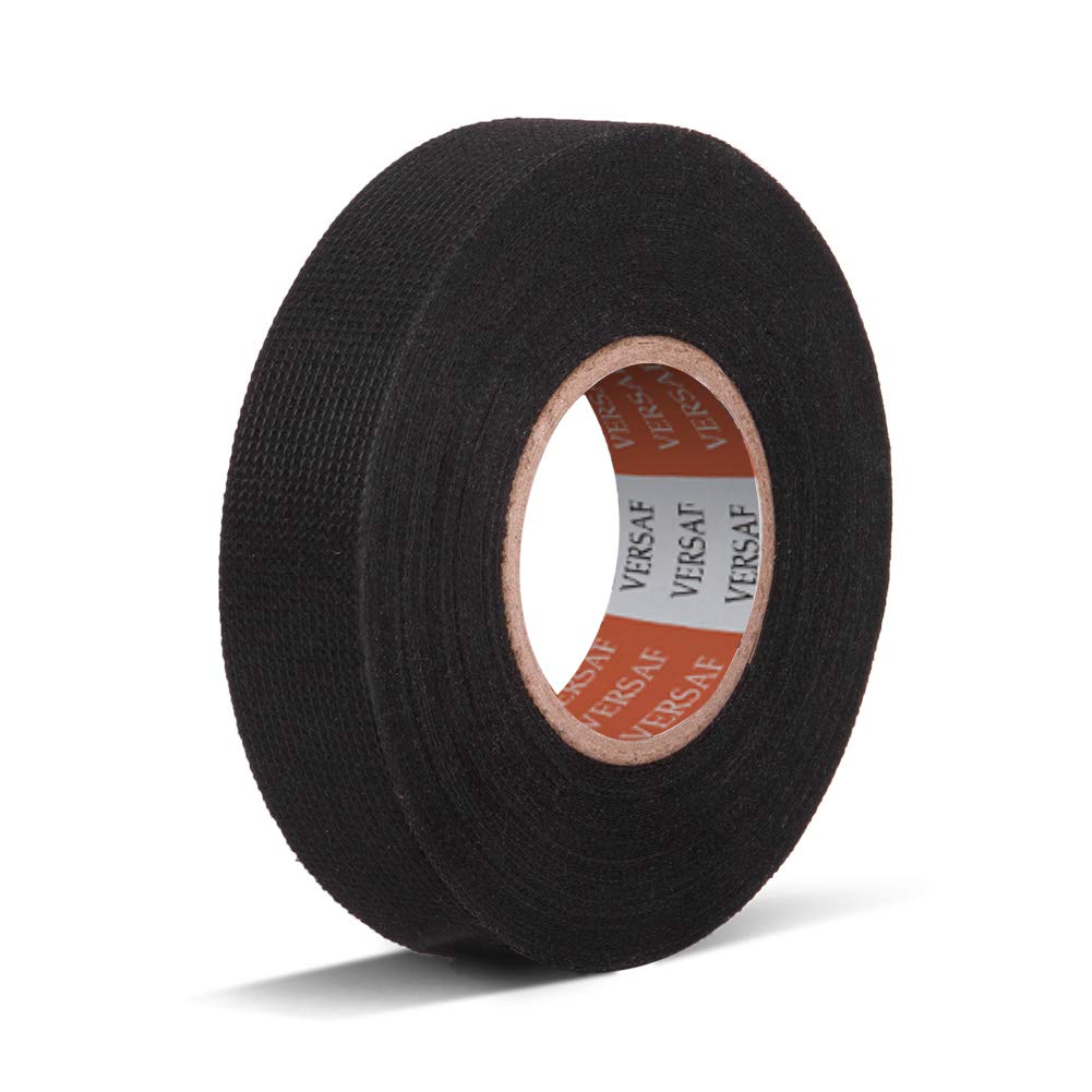  [AUSTRALIA] - Wire Harness Automotive Cloth Tape - Adhesive Strong Abrasion Resistance Heat Proof Electrical Flannel Tape for Wrapping Wiring Harness/Insulation/Car Engine (3/4" x 50 ' Pack of 1 Piece)