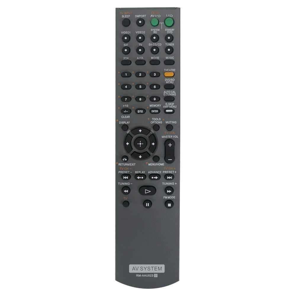 RM-AAU023 Replace Remote Control Compatible with Sony AV Receiver HT-SS2300 STR-DH700 RM-AAU021 HT-SF2300 SS-SRP23F SS-MSP23F SS-WS23 RM-AAU022 SS-CNP23 SS-WP23 HT-DDW7500 SS-WP7500 SS-SRP7500 SS-CNP7 - LeoForward Australia