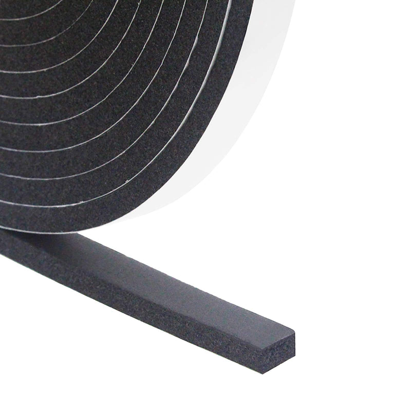  [AUSTRALIA] - Foam Insulation Tape, Weather Stripping Door Seal Strip for Doors and Windows,Sliding Door,Sound Proof Soundproofing Door Seal,Weatherstrip,Air Conditioning Seal Strip (1/2In x 1/4In x 33Ft) 1/2In x 1/4In x 33Ft
