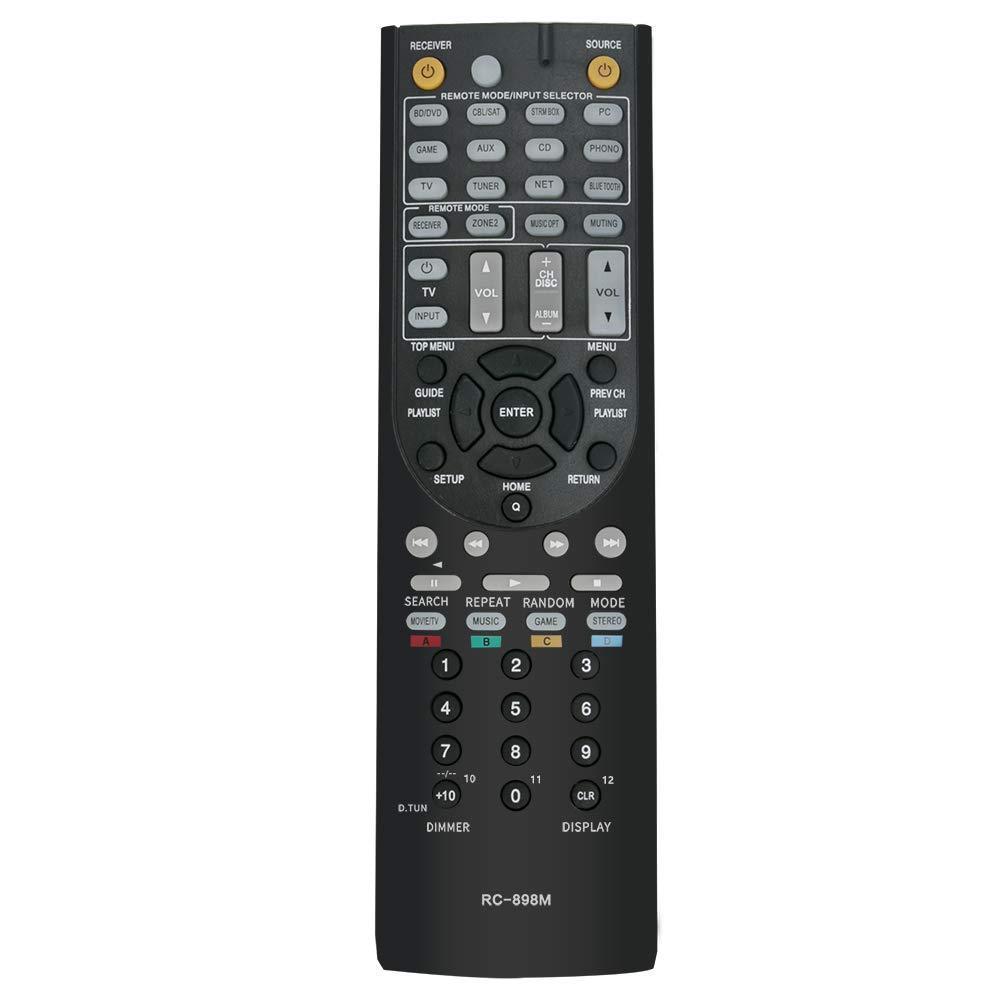 AULCMEET RC-898M Replace Remote Control Compatible with Onkyo TX-NR747 TXNR747 TX-NR545 TXNR545 TX-NR646 TXNR646 AV Receiver - LeoForward Australia