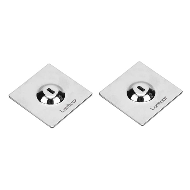 Loradar Anchor Plate Adhesive Security Plate with Slot for Cables to Lock Down Laptops, Tablets, Monitors,iPhone Smart Phone, MacBook Pad Ipad, Tablet, Stronger Adhesion (Chrome 2Pack) Chrome 2Pack - LeoForward Australia