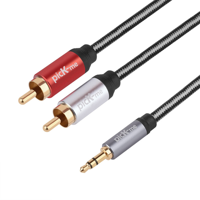 Oluote 3.5mm to 2-Male RCA Stereo Y Splitter Audio Adapter Cable, RCA to 3.5mm Male Aux Cable RCA Cable Audio Cable for TV, Receiver, Car, Speakers etc (1.8M/5.9FT) 5.9FT - LeoForward Australia