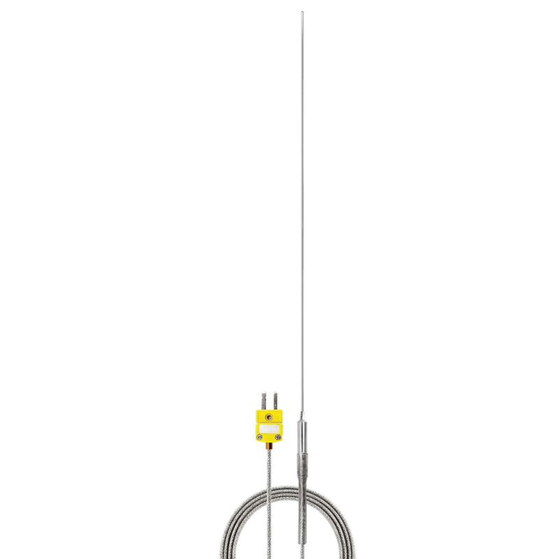 PerfectPrime TL1914SL K-Type Inconel 600 Flexible Thermocouple Temperature Sensor Probes -40~2012°F, 1mm / 300mm 1mm /300mm - LeoForward Australia