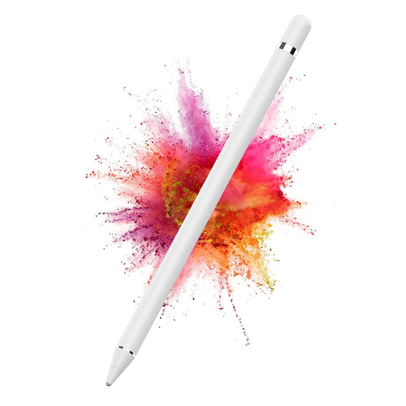 DOGAIN Active Stylus Pen for Android,iOS, iPad/iPad 2/New iPad 3/iPad4/iPad Pro/iPad Mini/iPad Mini 2/3 /4 and Most Tablet,1.5mm Fine Point Rechargeable Digital Stylus Pen（White） - LeoForward Australia