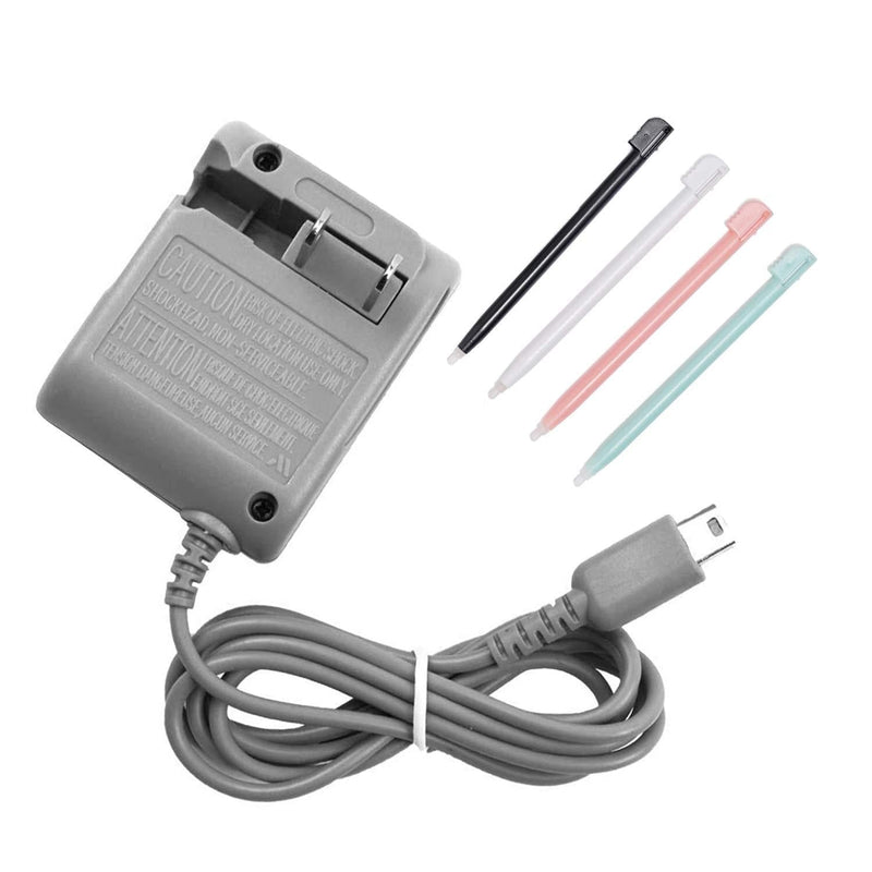  [AUSTRALIA] - DS Lite Charger Kit, AC Power Adapter Charger and Stylus Pen for Nintendo DS Lite , Wall Travel Charger Power Cord Charging Cable 5.2V 450mA for NDSL