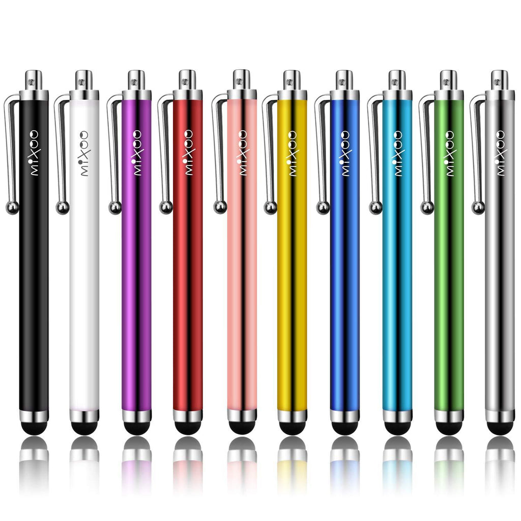 Mixoo Stylus Pens for Touch Screens - 10 Pack High Precision Universal Stylus for iPad iPhone Tablets Samsung Galaxy and All Other Capacitive Touch Screen Devices - LeoForward Australia