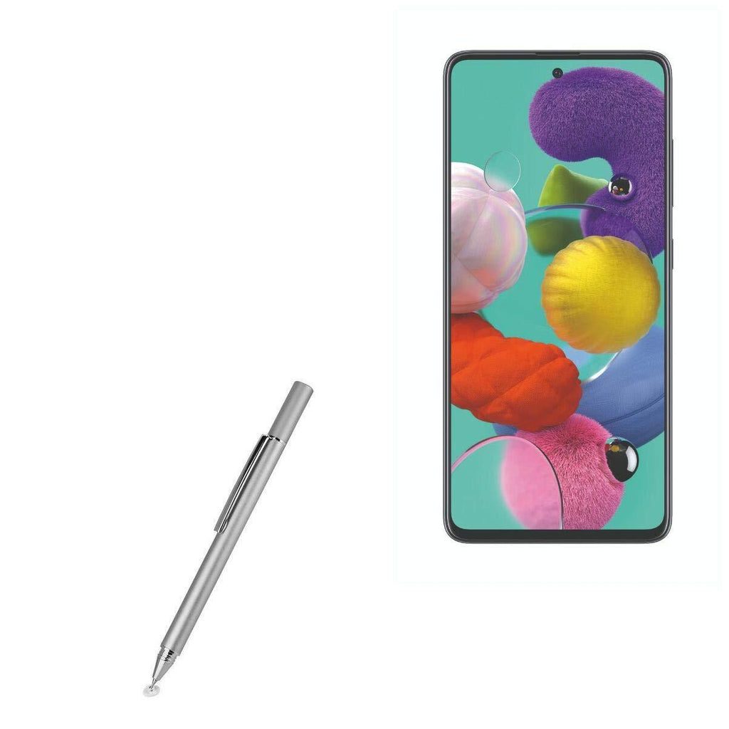 BoxWave Stylus Pen for Samsung Galaxy A51 5G [FineTouch Capacitive Stylus] Super Precise Stylus Pen for Samsung Galaxy A51 5G - Metallic Silver - LeoForward Australia