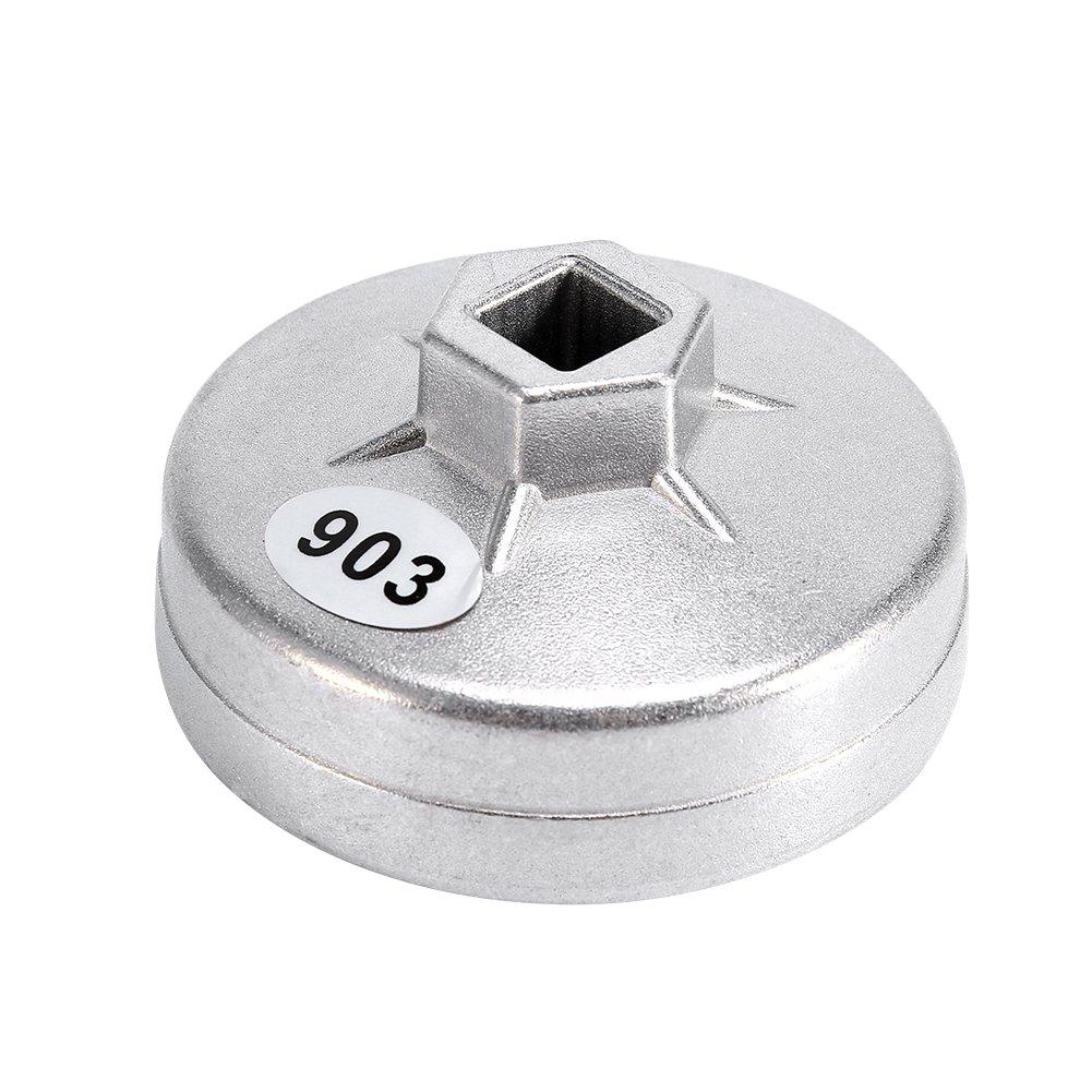 74mm 14 Flute Oil Filter Wrench Aluminum Socket Type Cap Remover Tool for Benz, for BMW, for Sprinter, for Audi, for Porsche, for Volkswagen, for Mazda and More, Also Fits Mobil1 Bosch Mahle Filters - LeoForward Australia