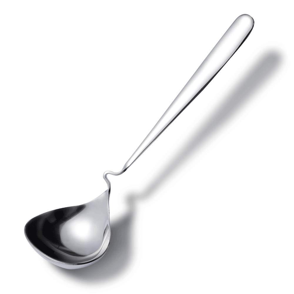  [AUSTRALIA] - Qualizon 18/8 Stainless Steel Big Soup Spoon 8.5Inch Hangable Mini Ladle Serving Spoon -1PCS 1 8.5inch-Soup Spoon