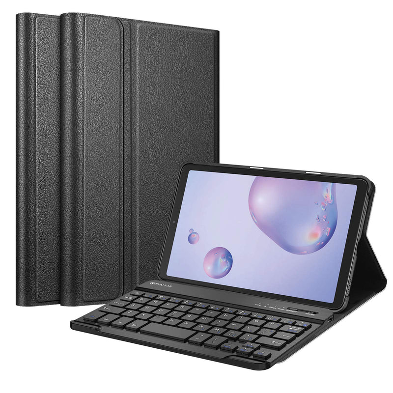 Fintie Keyboard Case for Samsung Galaxy Tab A 8.4 2020 Model SM-T307, Slim Shell Lightweight Stand Cover with Detachable Wireless Bluetooth Keyboard, Black - LeoForward Australia