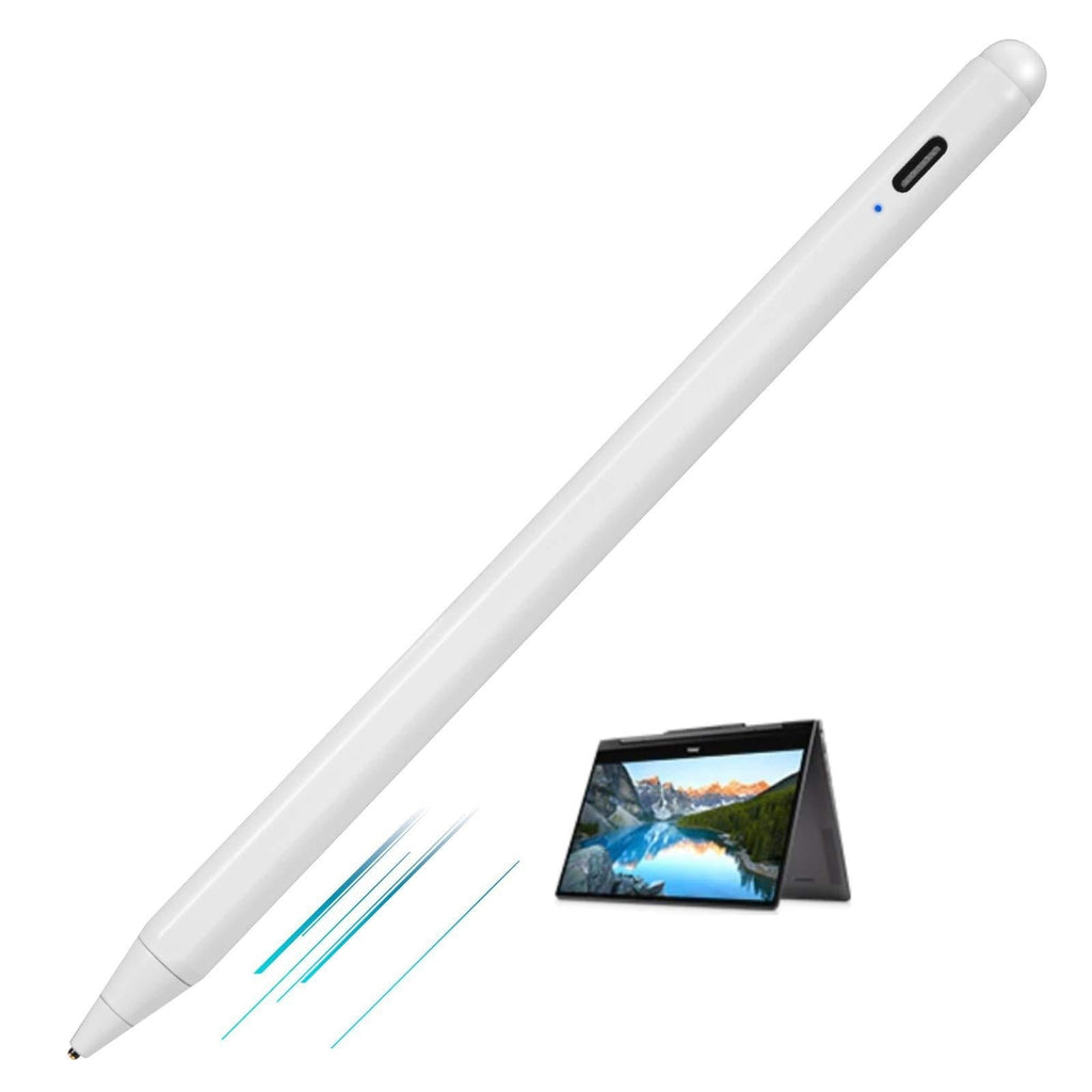 Active Stylus Digital Pen for Dell Inspiron 13 5000 (5379) Pencil, Ultra Fine Tip Touch-Control and Type-C Rechargeable Stylus Pens for Dell Inspiron 13 5000,Good at Drawing and Sketching,White - LeoForward Australia