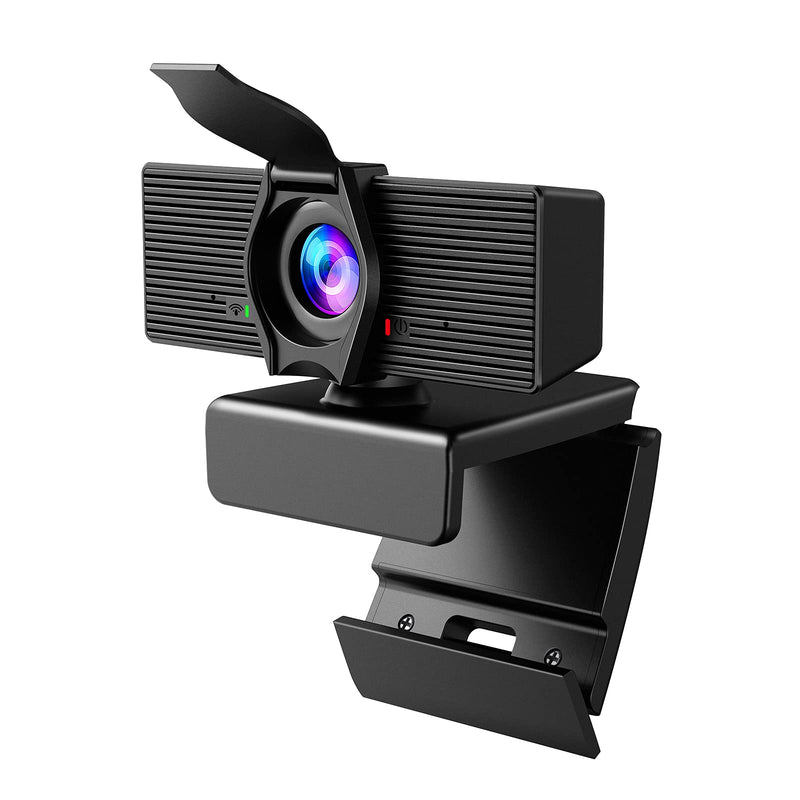  [AUSTRALIA] - Webcam with Microphone & Privacy Cover, 1080P HD Web Computer Camera, USB Plug and Play Laptop PC Desktop Camera, Works with Zoom, Skype, Teams, Video Conferencing/Recording/Streaming