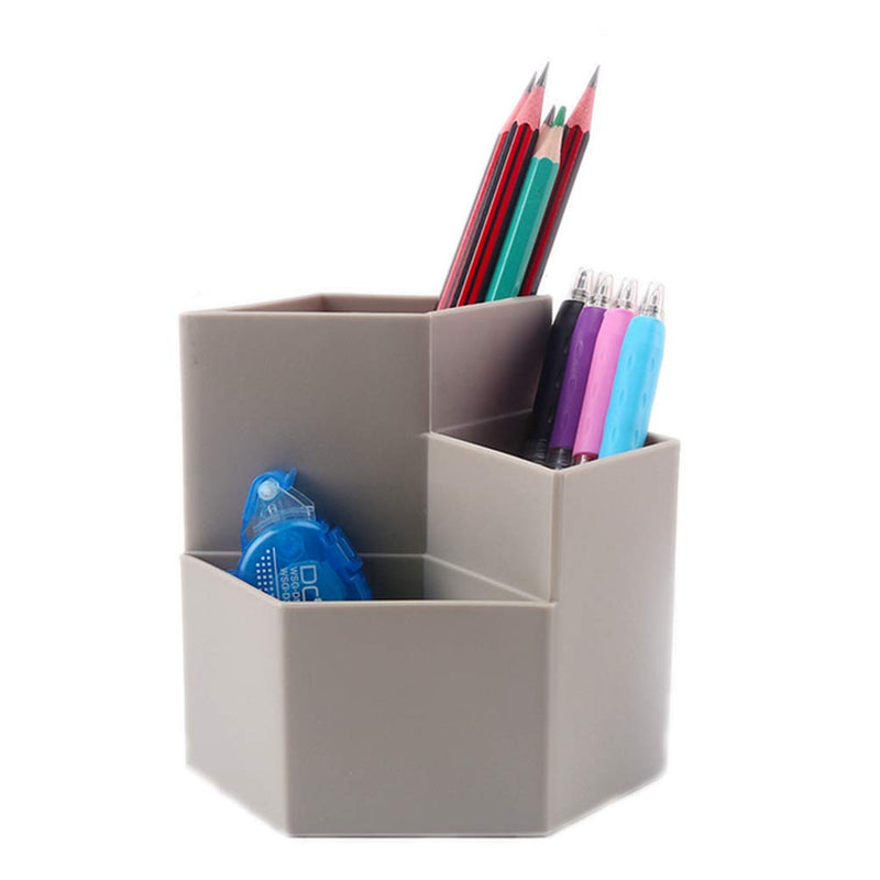  [AUSTRALIA] - Saikvi Desk Organizer Pen Pencil Holder Office Business Home Desk Organizer (Grey)