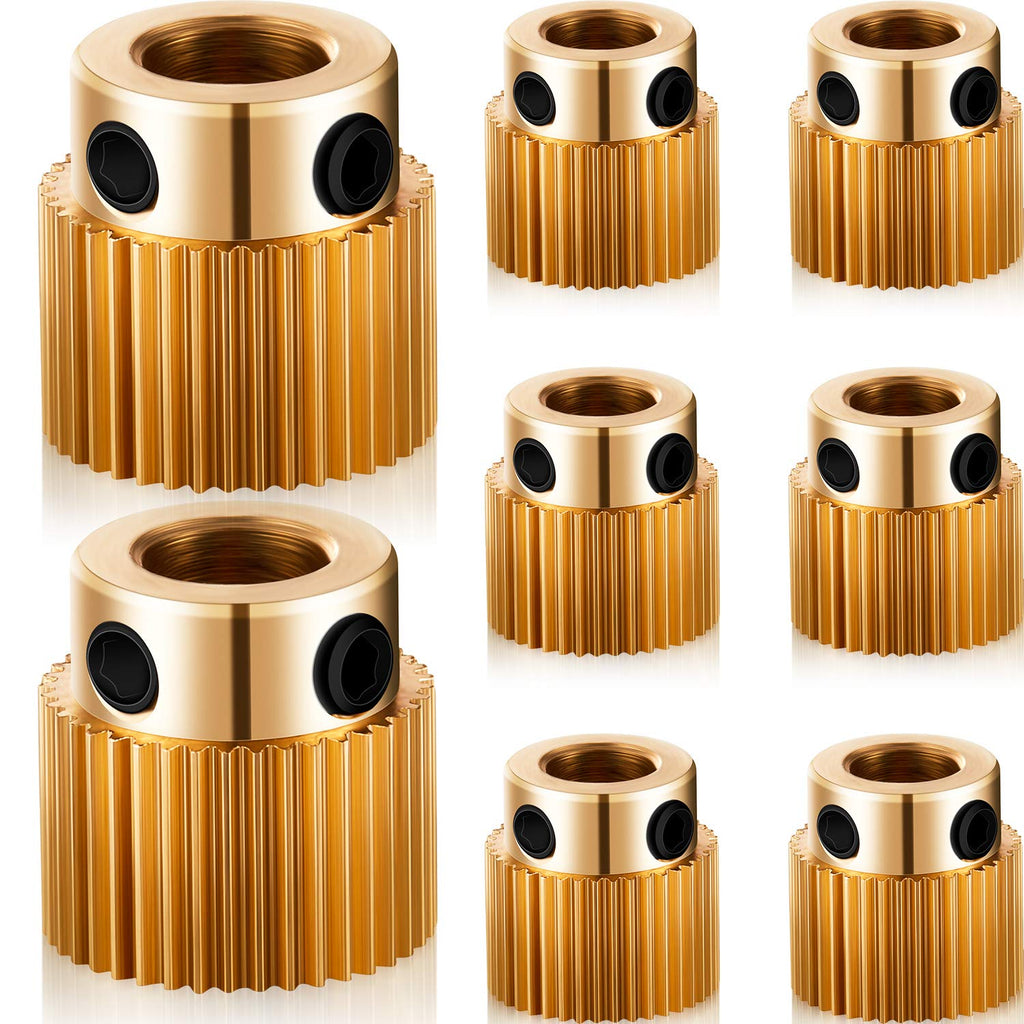  [AUSTRALIA] - Extruder Wheel 3D Printer Parts Drive 40 Teeth Gear Brass Extruder Wheel Gear Compatible with CR-10, CR-10S, S4, S5, Ender 3, Ender 3 Pro (20)