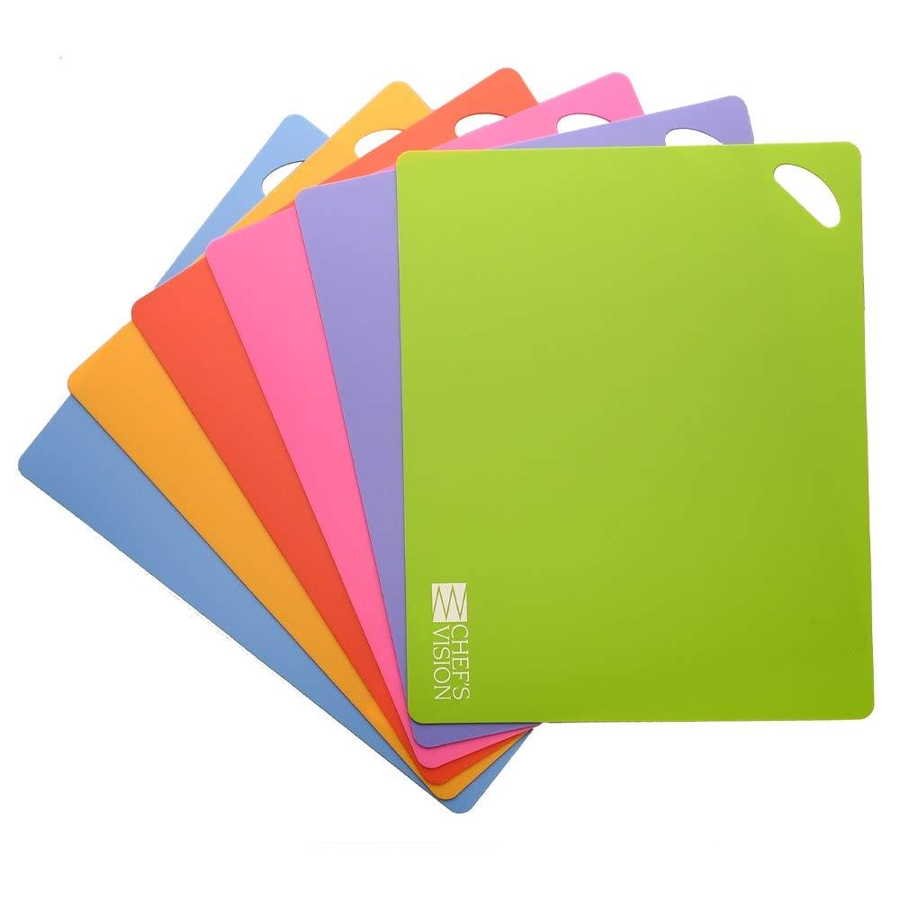  [AUSTRALIA] - Slice Bright Flexible Cutting Mats are the Smarter, Faster and Easier Way to Prepare Your Food. Set of six Colorful Mats. From The Chef’s Vision Kitchen to Yours.