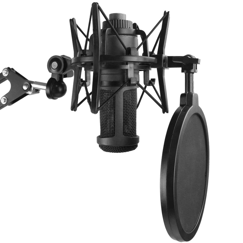  [AUSTRALIA] - AT2020 Shock Mount with Pop Filter, Windscreen and Shockmount to Reduce Vibration Noise for AT2020USB+ Condenser Mic by YOUSHARES