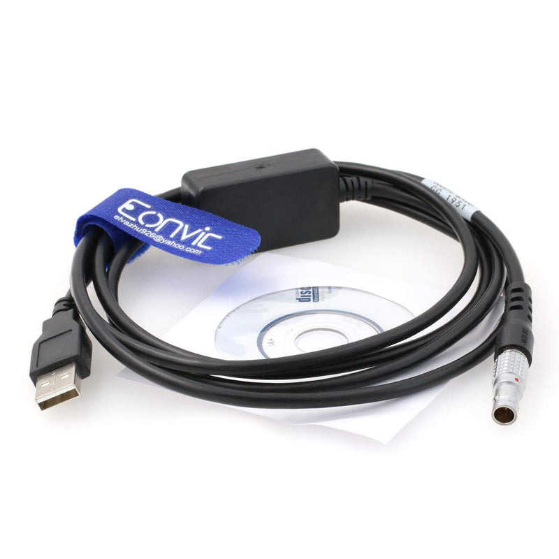  [AUSTRALIA] - Eonvic Replacement GEV267 806093 USB Data Transfer Cable for Leica Total Station 806093(GEV267 )