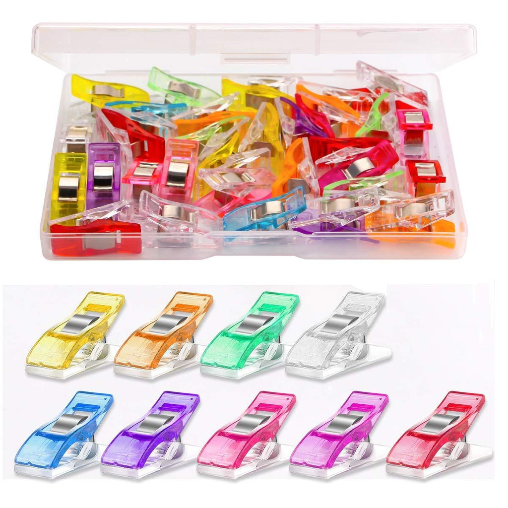 Multipurpose Sewing Clips 30 Pcs Premium Quilting Clips Assorted Colors Fabric Clips for Sewing Supplies Quilting Accessories Crafting Tools - LeoForward Australia
