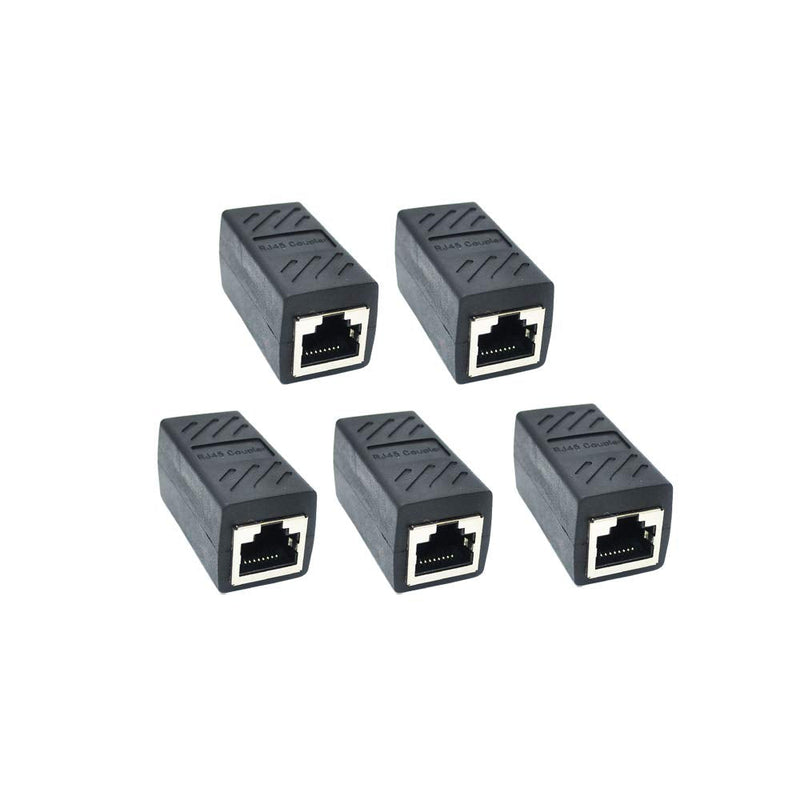  [AUSTRALIA] - SMITON 5PACK Ethernet Cable Extender,RJ45 Coupler, Extender Connector - Ethernet Coupler Female to Female