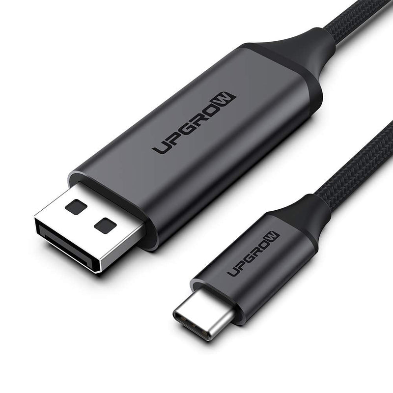  [AUSTRALIA] - Upgrow USB C to DisplayPort Cable 4K@60Hz 6FT for Home Office USB C to DP Cable Compatible with MacBook Pro/Air, iPad Pro with USB-C Port laptops/Phones (UPGROWCMDPM6) 6 ft